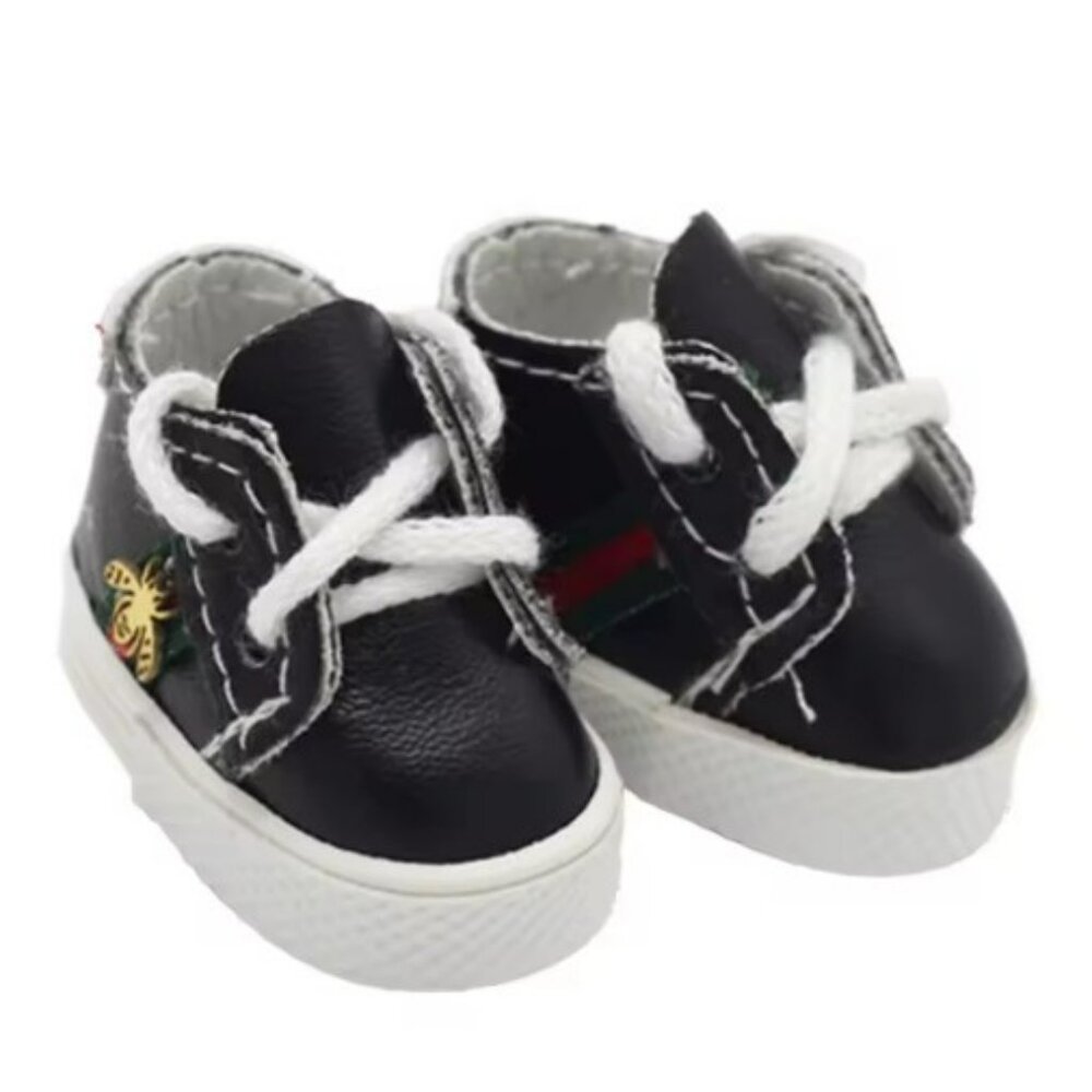 labubu designer sneakers with stripes and bee No Doll